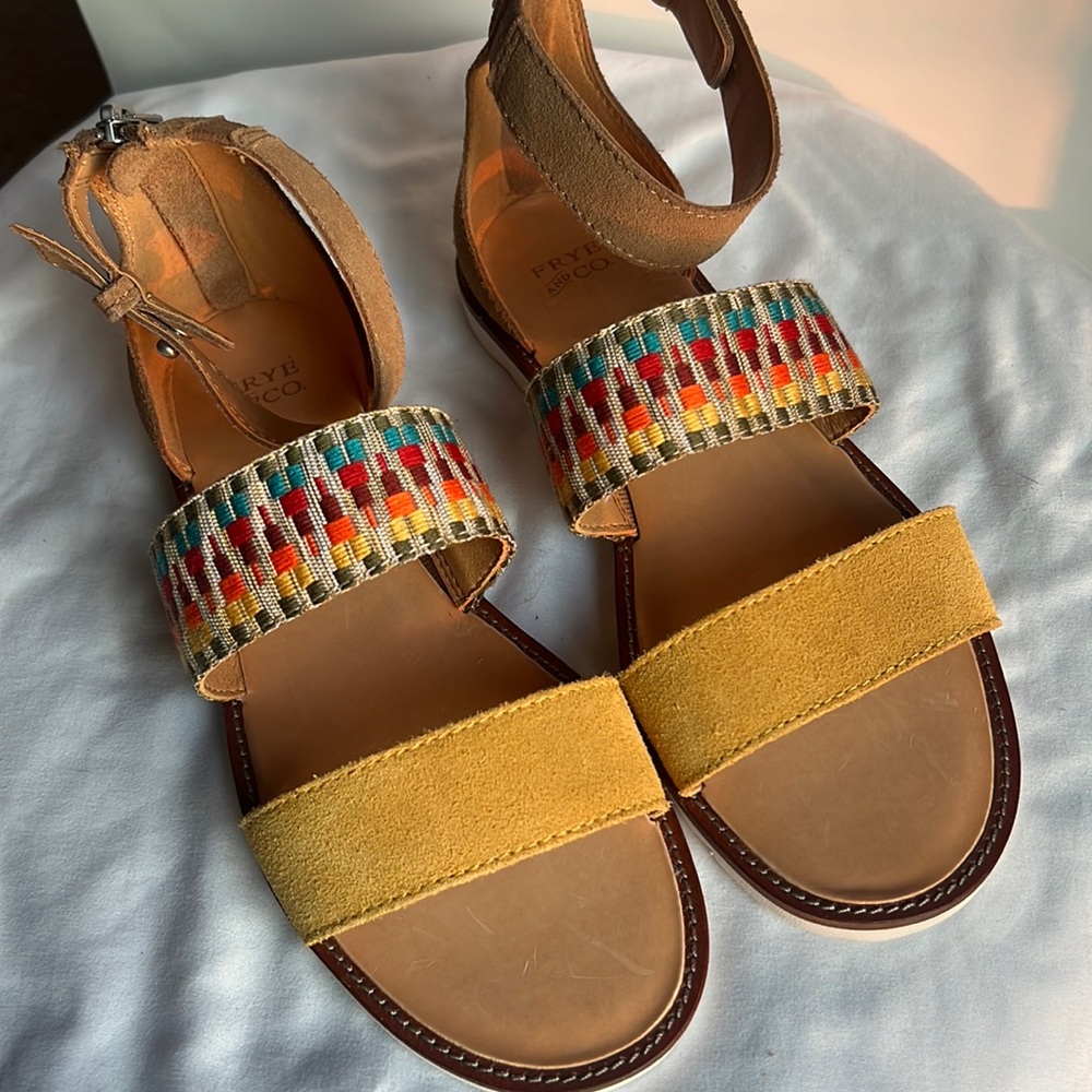 NWOT- Frye Port 2 Band Boho Sandal- size 6